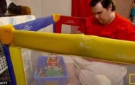 The 31 years old giant baby is called Meet Stanley Thornton