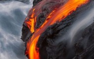 Hot shooting volcanoes