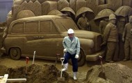 The exhibition of sand sculptures