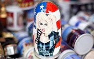 Sales person or someone painted on nesting dolls