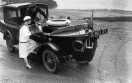 Curious and rare antique cars