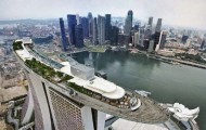 Hotel Marina Bay Sands: Swimming pool in the sky