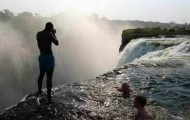 Taking a swim in the Devil’s Pool