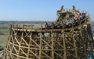 The American wooden roller coaster