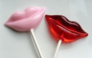Butterfly on a stick and fly in the candy