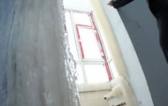 House becomes ice sculpture