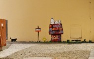 Cartoons on the walls of Italy