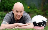 Unusual pet, a skunk