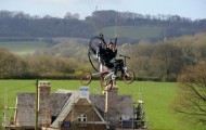 Unusual creation of a Flying Bike