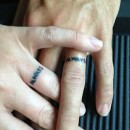 Paired tattoos instead of wedding rings