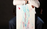 Painter who paints pictures with colored tears