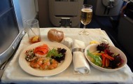 Restaurant meals in flight