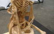 Fantastic sculptures in wood