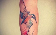 Tattoos in the style of watercolor