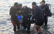 Over two days under the water