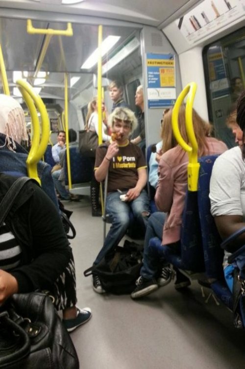 weird people at the subway