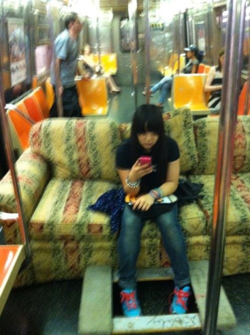 weird people at the subway