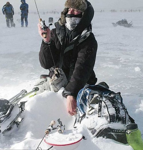ice fishing
