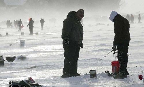 ice fishing