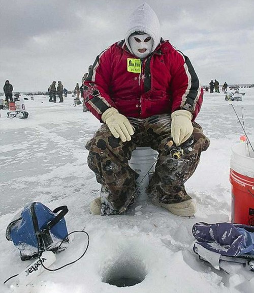 ice fishing