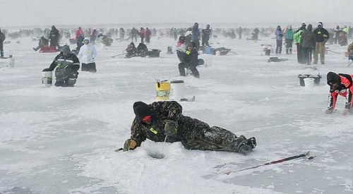 ice fishing