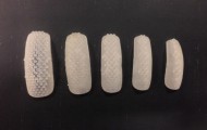 Textural false nails printed on 3D-printer