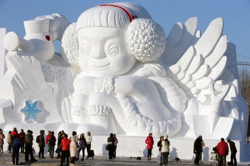 snow sculptures