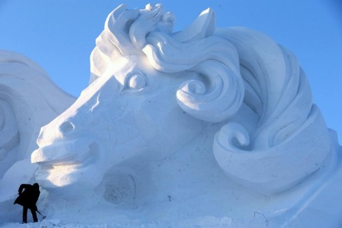 snow sculptures
