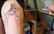 Tattoos made ​​based on famous works of art.