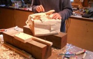 Turn a block of wood into a box with money