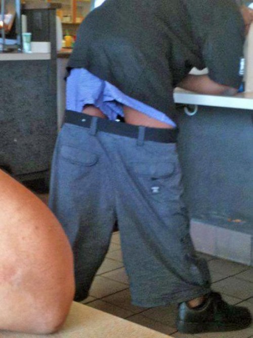 sagging pants