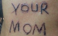Blind man tried his hand in the tattoo