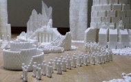 Amazing city sculptures of refined sugar cubes