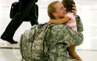 Tears of joy. How to react at the soldiers returning from war