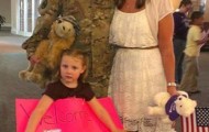 Losing weight as a surprise for her husband who returned from Afghanistan