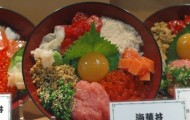 Appetizing, but inedible vinyl imitations of Japanese dishes