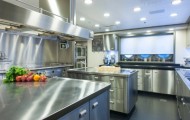 Inside a luxury yacht Quattroelle, which can be rent for every one million euros per week