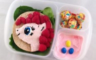 Creative dad creates edible masterpieces for the school lunch to his daughter