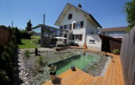 Amazing handmade little pool in the backyard