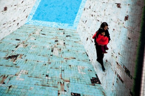 3d pool street art