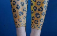 Man sells his jaguar tattooed skin