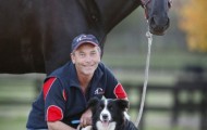 A dog that knows how to ride a horse
