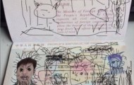 Chinese could not fly out of South Korea, because the son has painted his passport