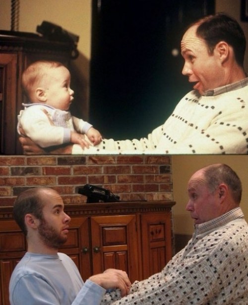 recreate childhood photos