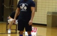 Strong men with skinny legs, proving that the legs also need to train