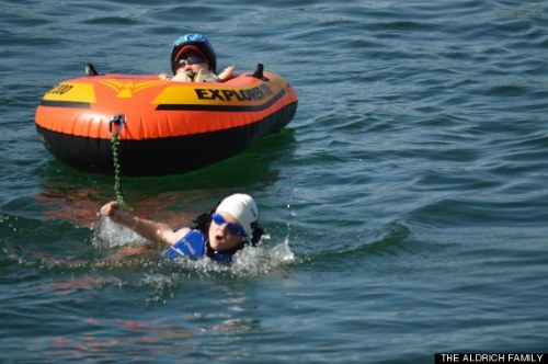 brother cross triathlon line paralyzed brother
