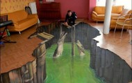 Street art in 3d. Nikolaj Arndt