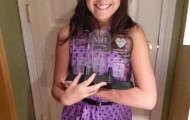Girl beat cancer and invented a special backpack to help other patients