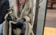 Strange people in subway station