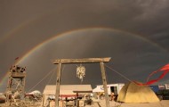 Stunning photos of double rainbow